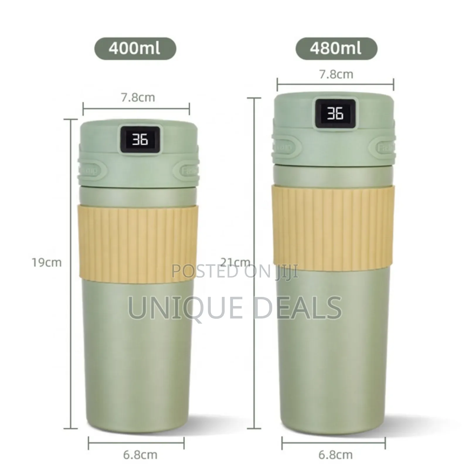 Portable Thermal Temperature Display Bottle