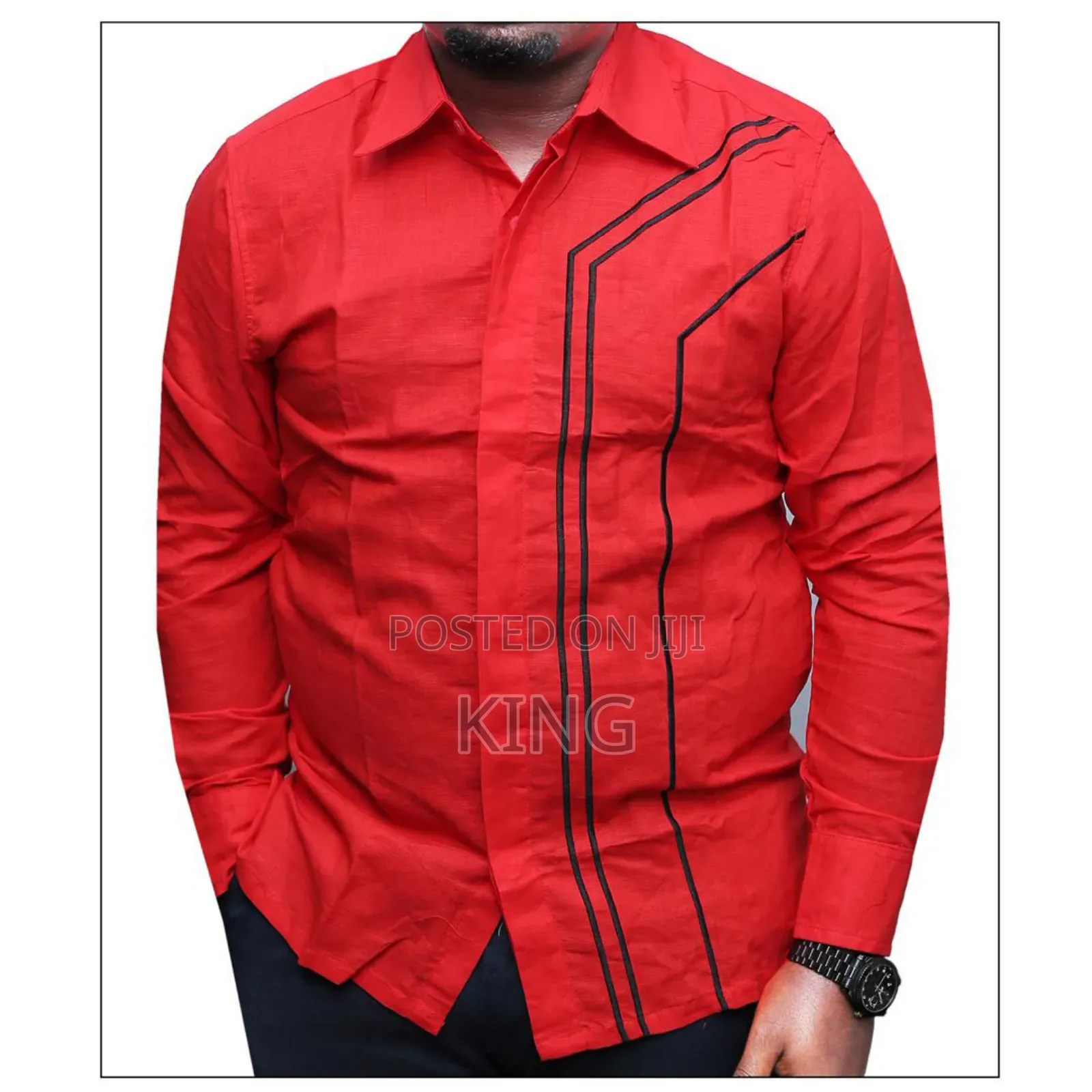 Vibrant Print Kitengi Shirt