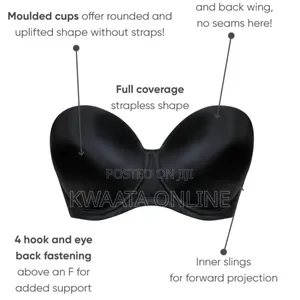 Women's Smoothing Moulded Strapless Half Bra Bra Binnys Cup D