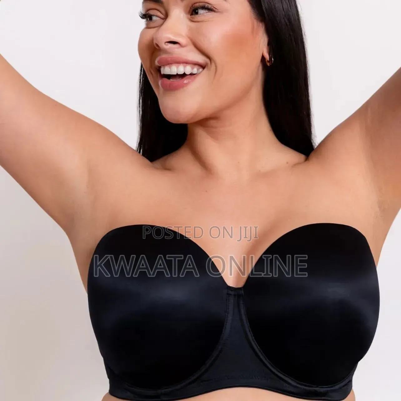 Women's Smoothing Moulded Strapless Half Bra Bra Binnys Cup D