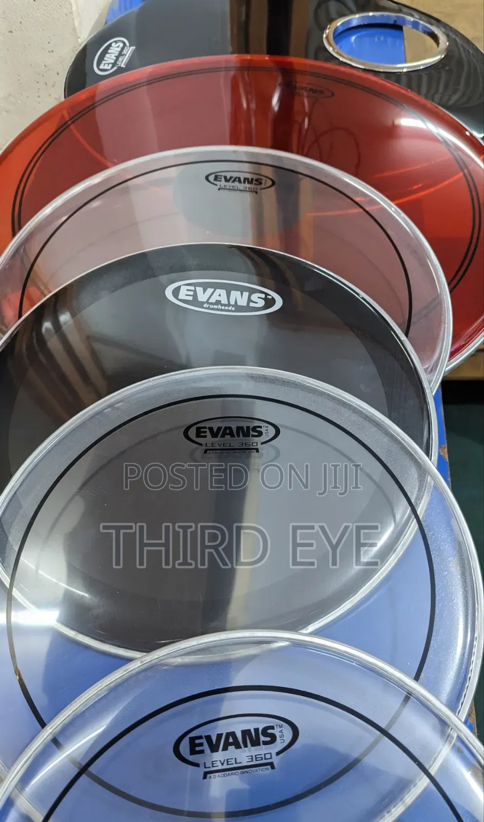 Drum Skins Set 6 Pieces — Brand New, High Quality.