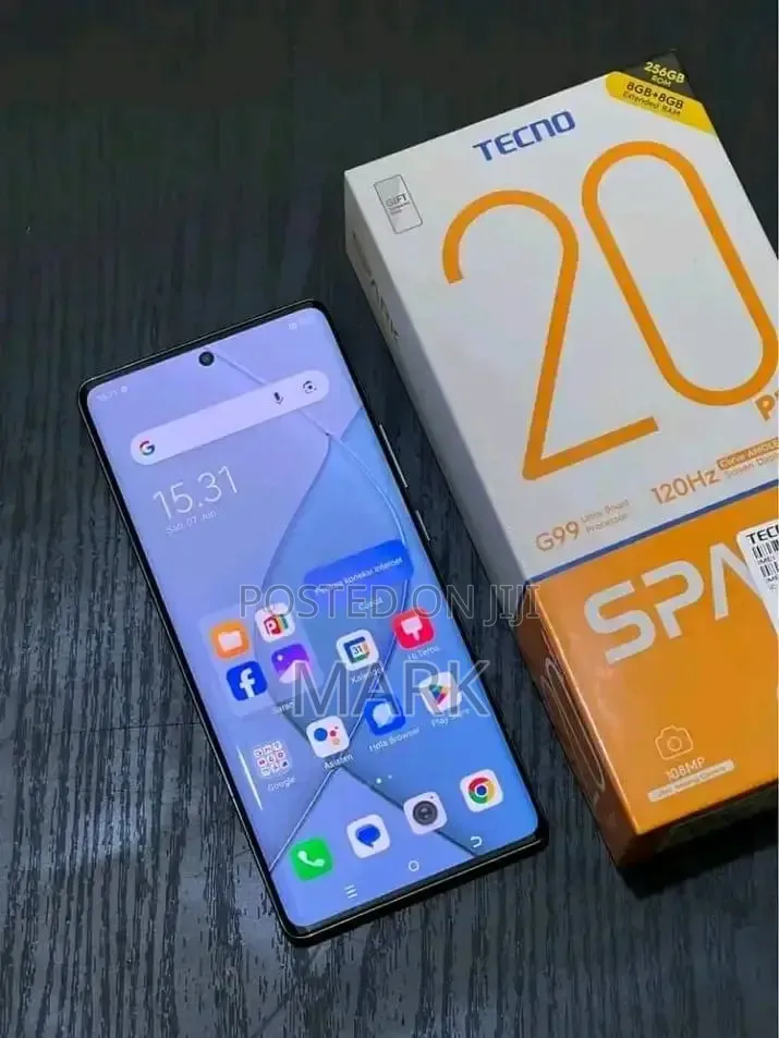 New Tecno Spark 20 Pro Plus 256 GB White