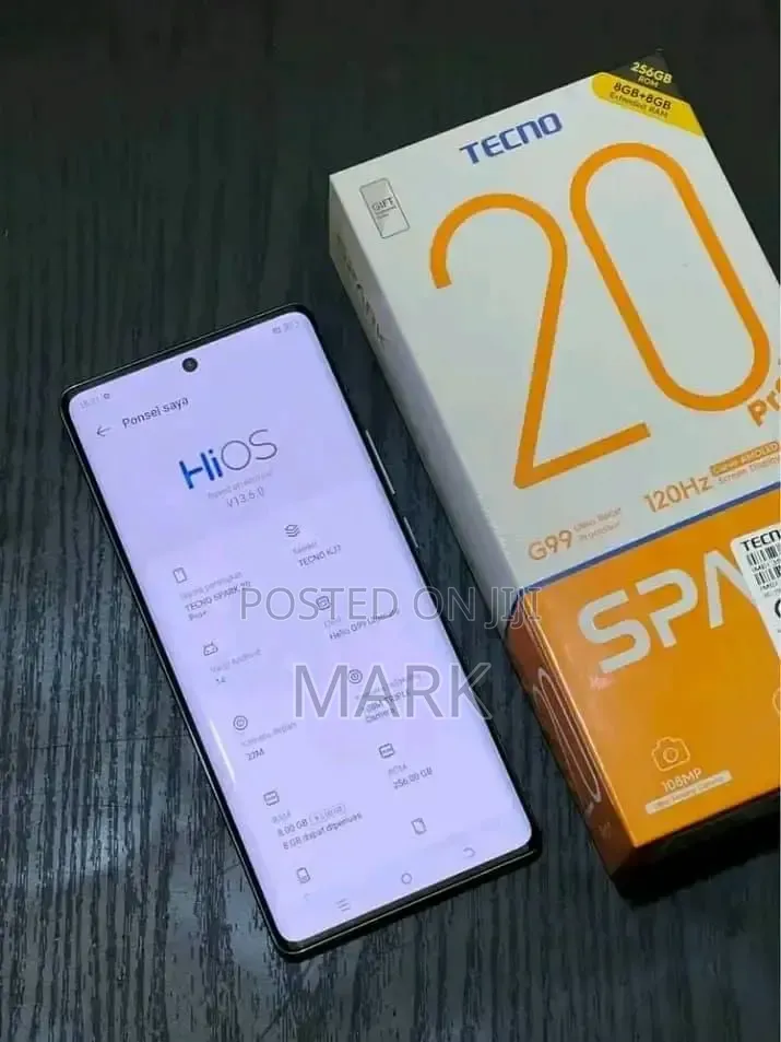 New Tecno Spark 20 Pro Plus 256 GB White