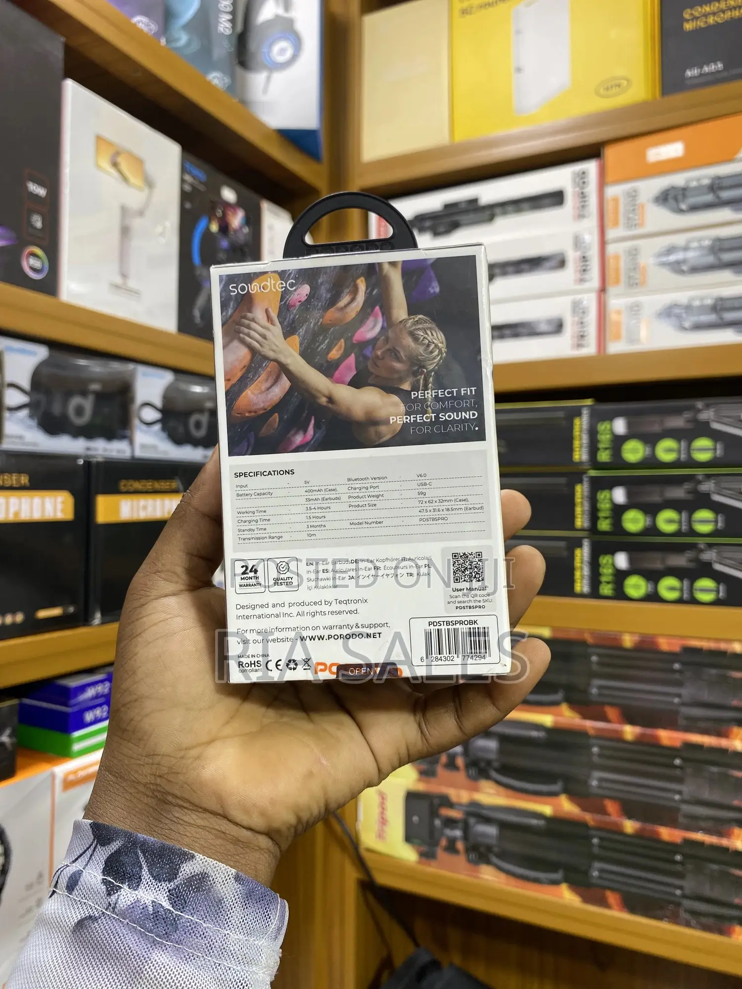 Porodo Soundtec Canary in-Ear Earbuds With TWS Pairing