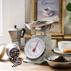 Kitchen Spring Weighing Scale 20kg With Bowl Mechanical Dial Vintage