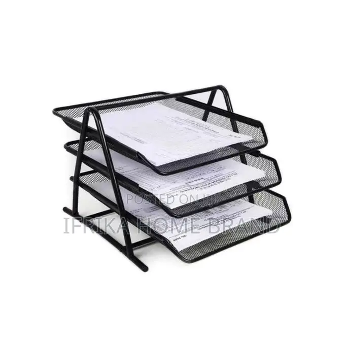 Desktop Organizer Metal Mesh 3-Tier Document Tray