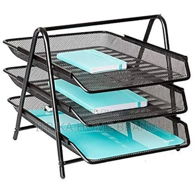 Desktop Organizer Metal Mesh 3-Tier Document Tray