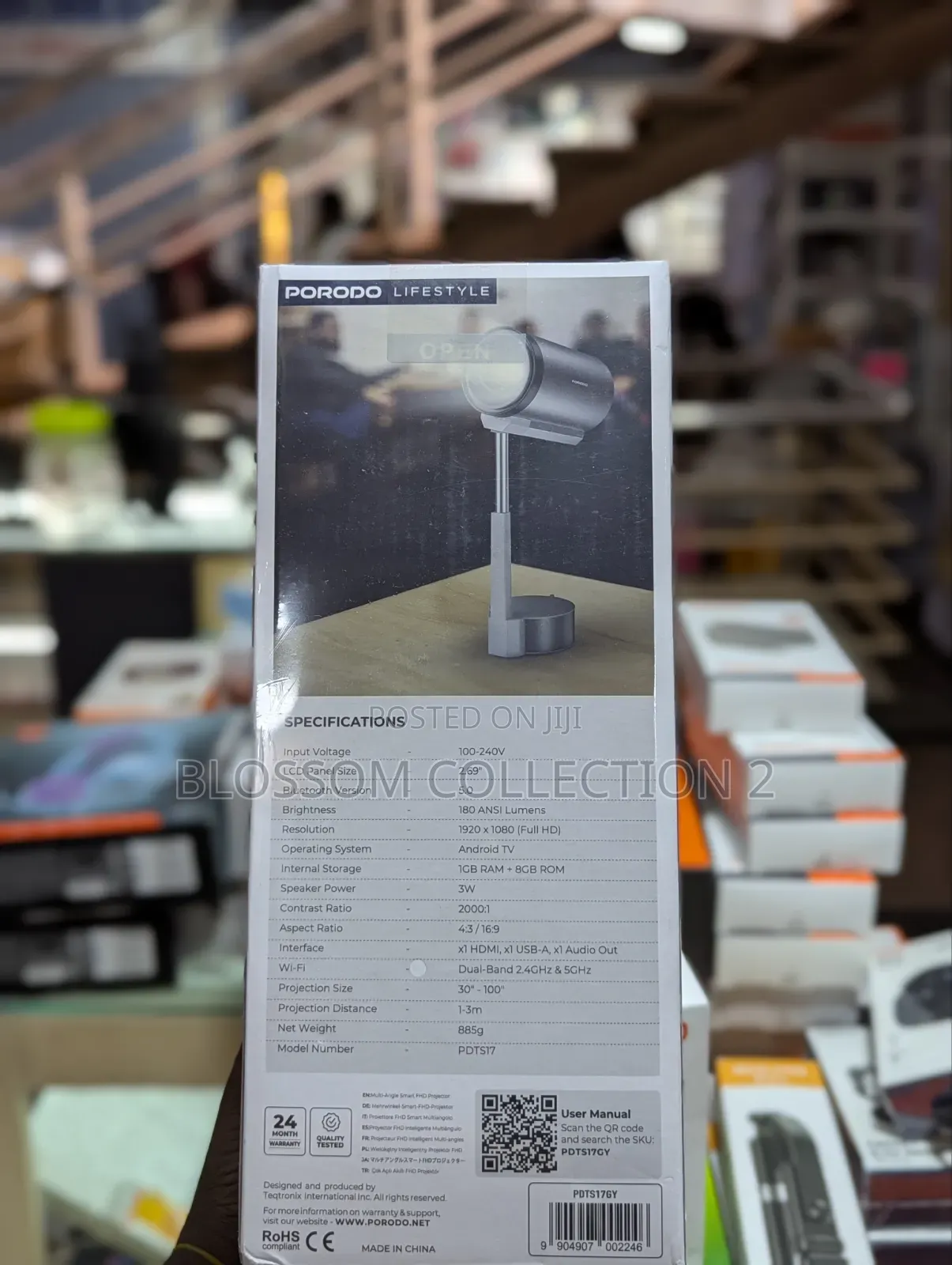 Porodo Lifestyle Lumio Smart Uhd Projector