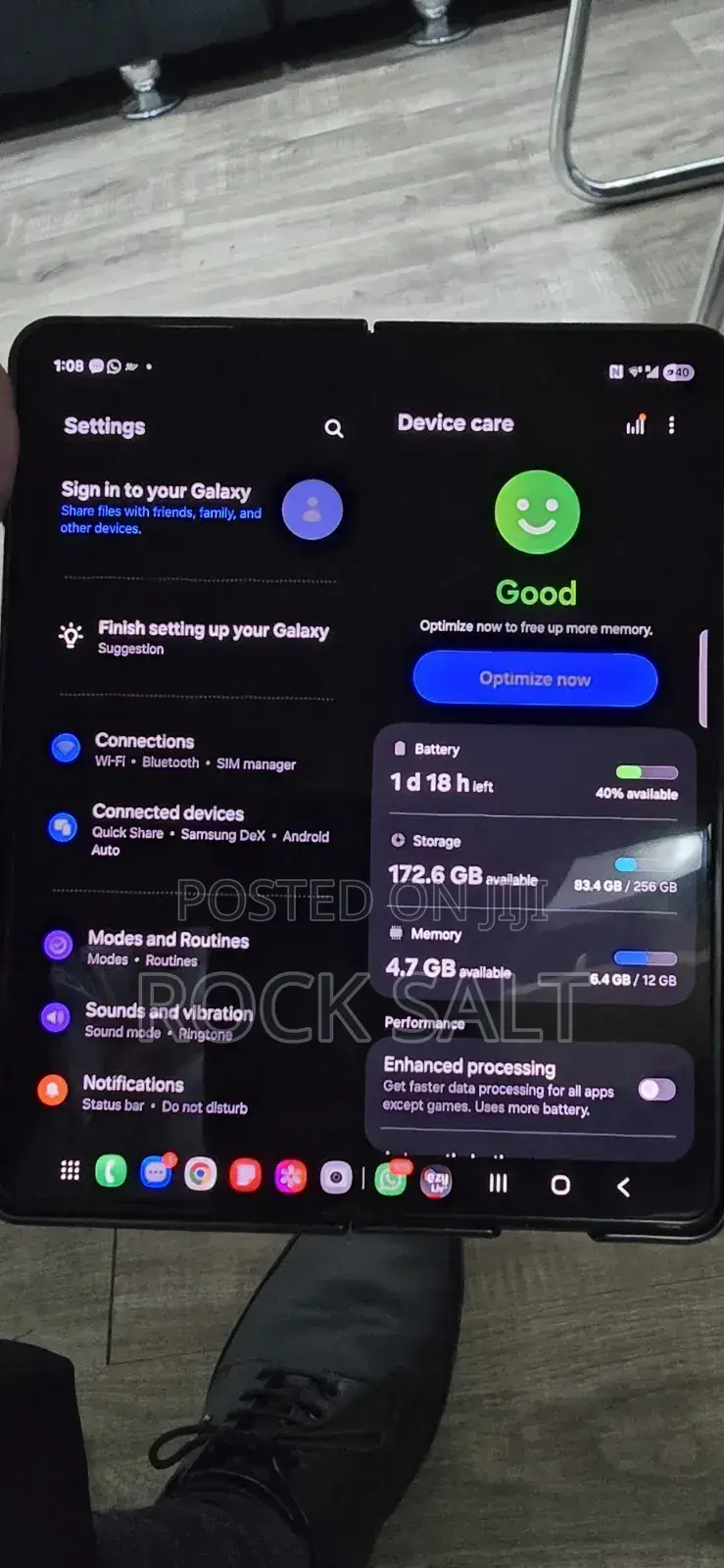 Samsung Galaxy Z Fold 3 256 GB Black