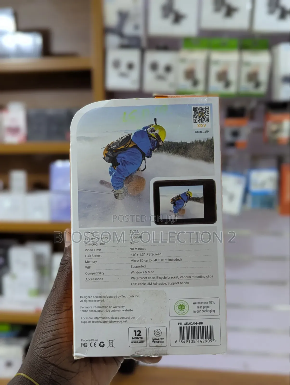 Porodo Lifestyle Waterproof Action Camera