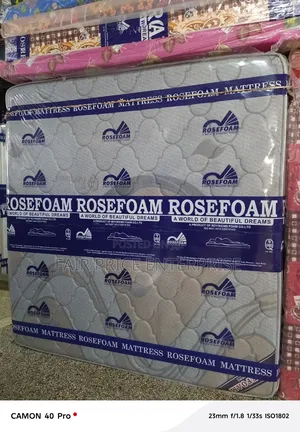 6x6 by 12 Inches/ Original Spring Mattress Double Layer. Rosefoam