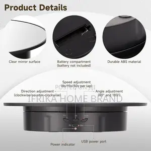 Motorized Rotating Display Stand Portable Turntable for Pop 3d