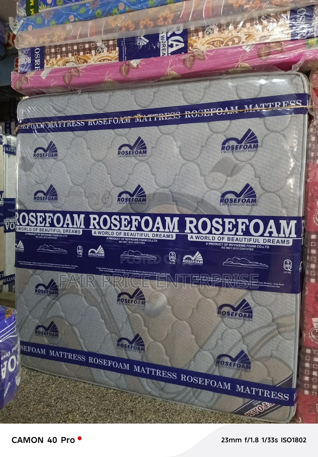 Original Spring Mattress Double Layer. 5x6 by 10 Inches. Rosefoam