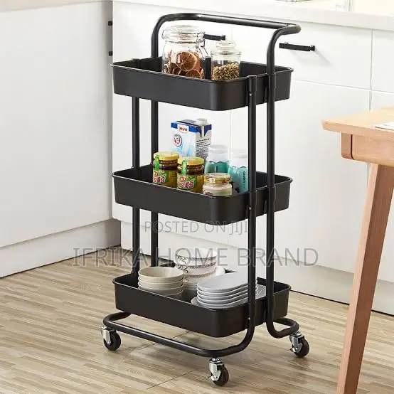 3 Tier Multifunction Trolley, Used in Kitchen, Bathrooms