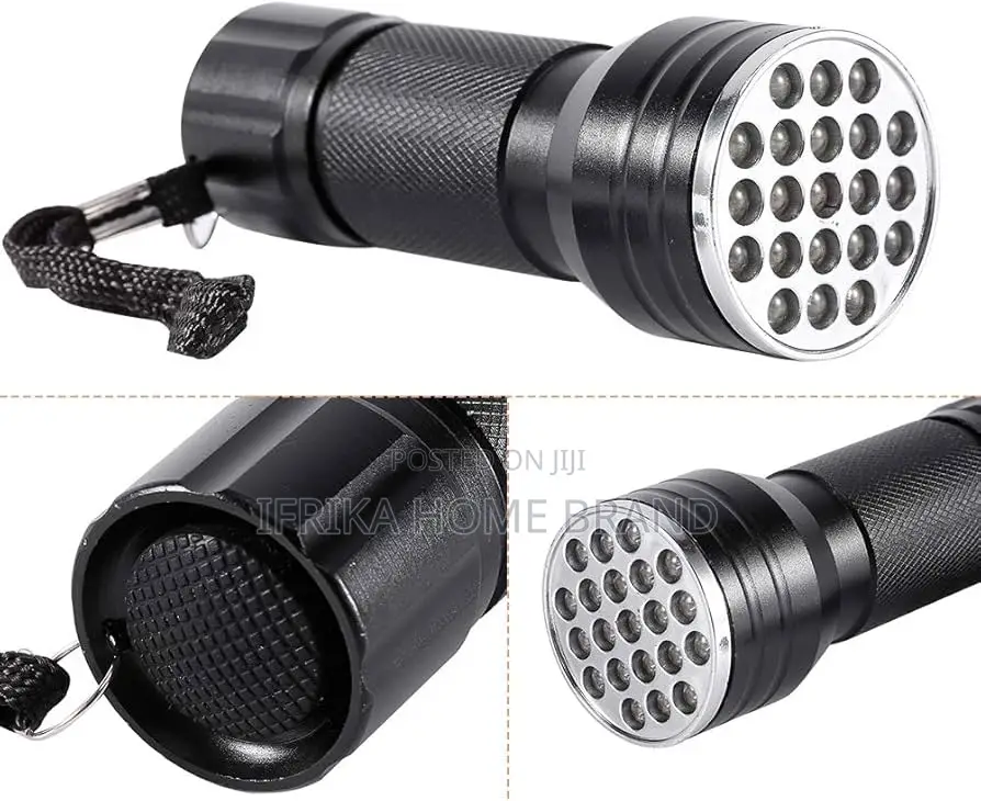 Uv 21 Led Flashlight Aluminium Violet Backlight Fake Money Detection