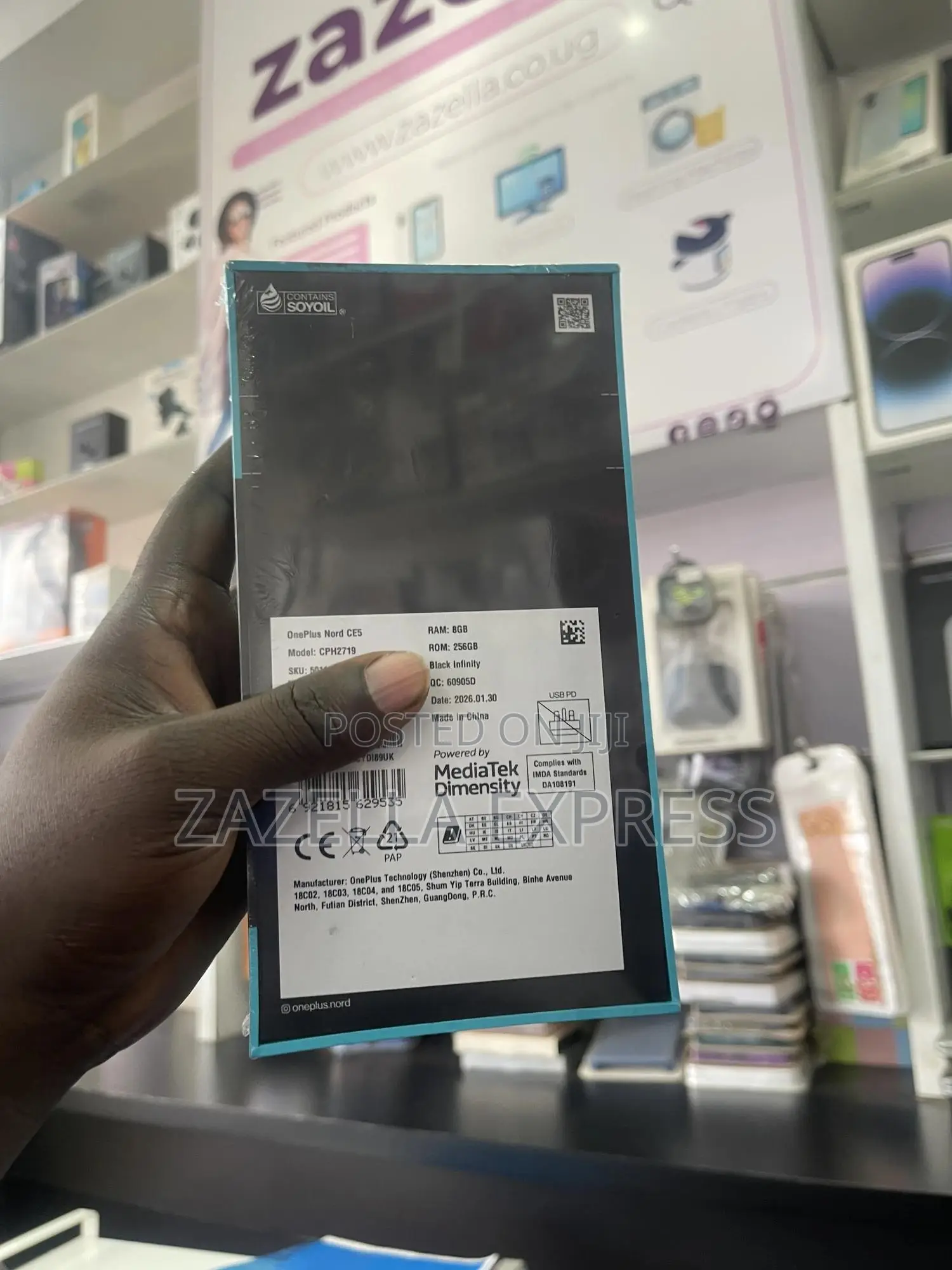 New OnePlus Nord CE 5G 256 GB Black