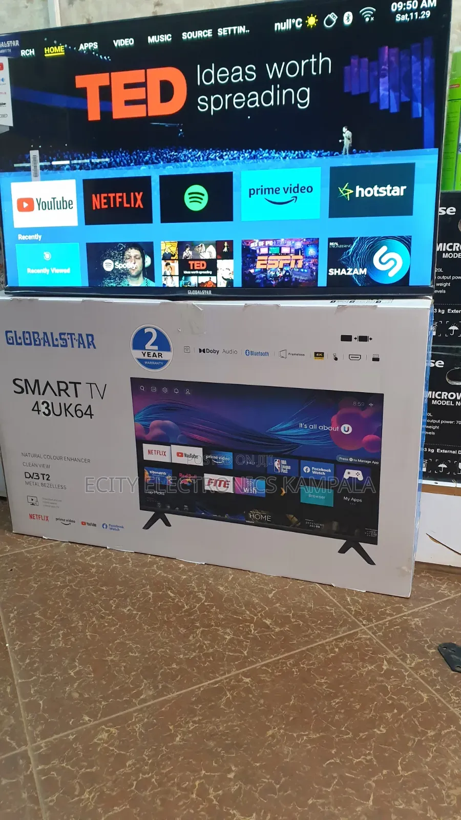 Boxed Led Tv 43" Globalstar Smart