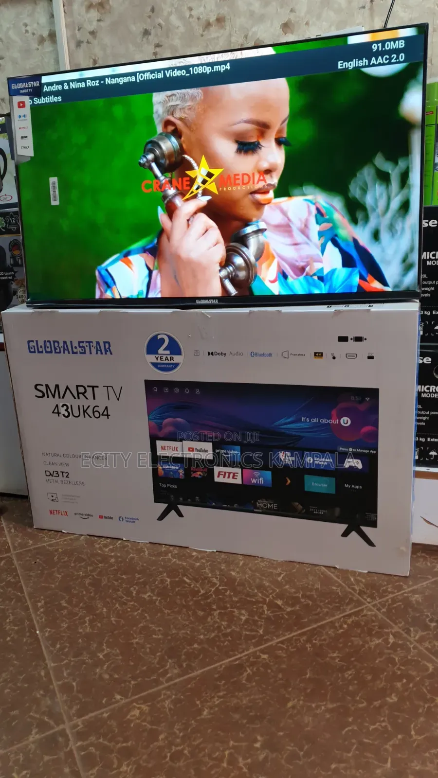 Boxed Led Tv 43" Globalstar Smart