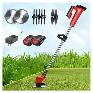 Cordless Rechargeable Grass Cutter,(2 Batteries ) Lawn Mower