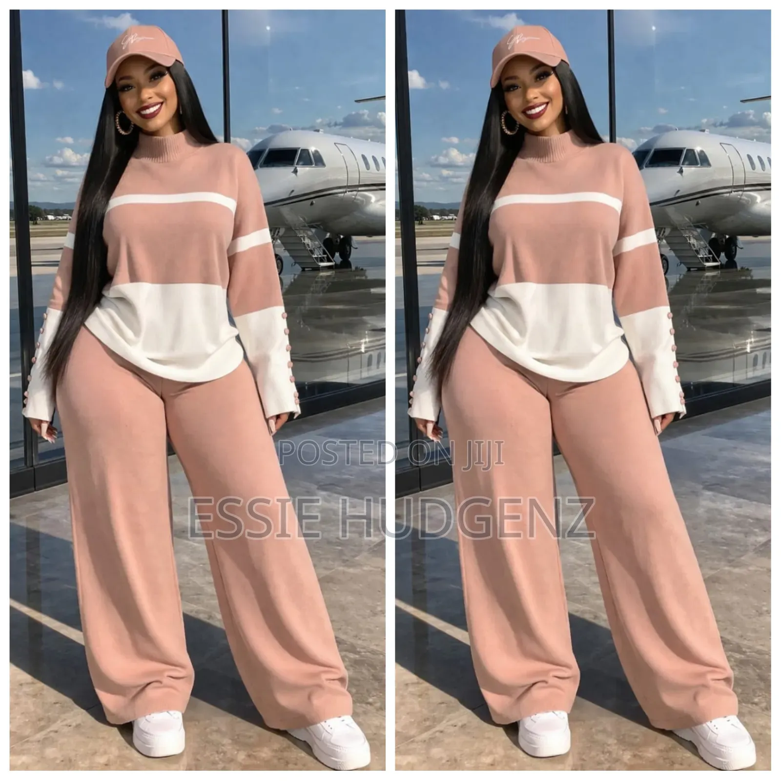 2pc for Ladies With Wide Legs Pants