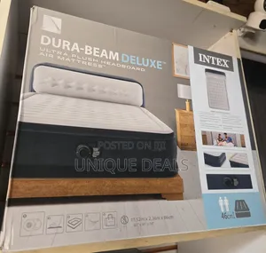 Intex Headboard Air Mattress With Built-in Electric Pump