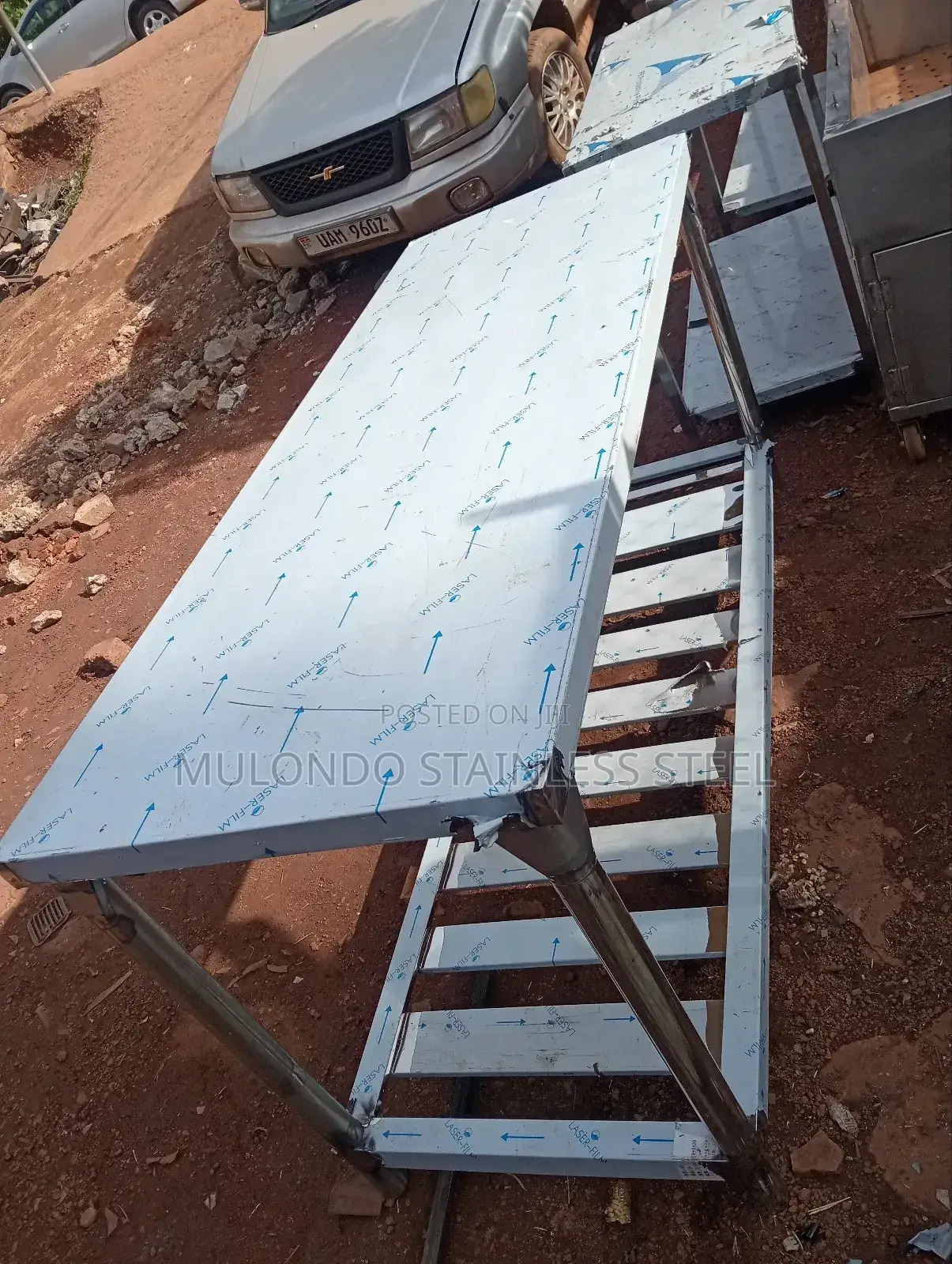 Commercial Stainless Steel Working Table Double Tray