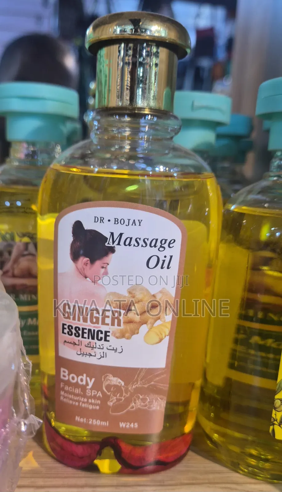 Pure Natural Ginger Essence Massage Oil-250ml