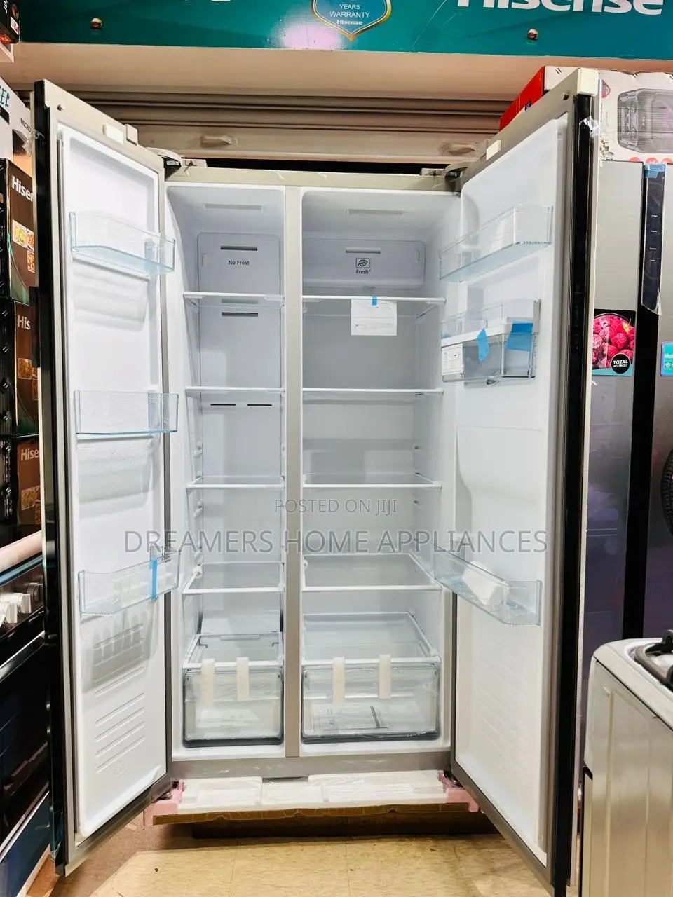 Pixel Fridge 670 Litres Side by Side Stainless Steel