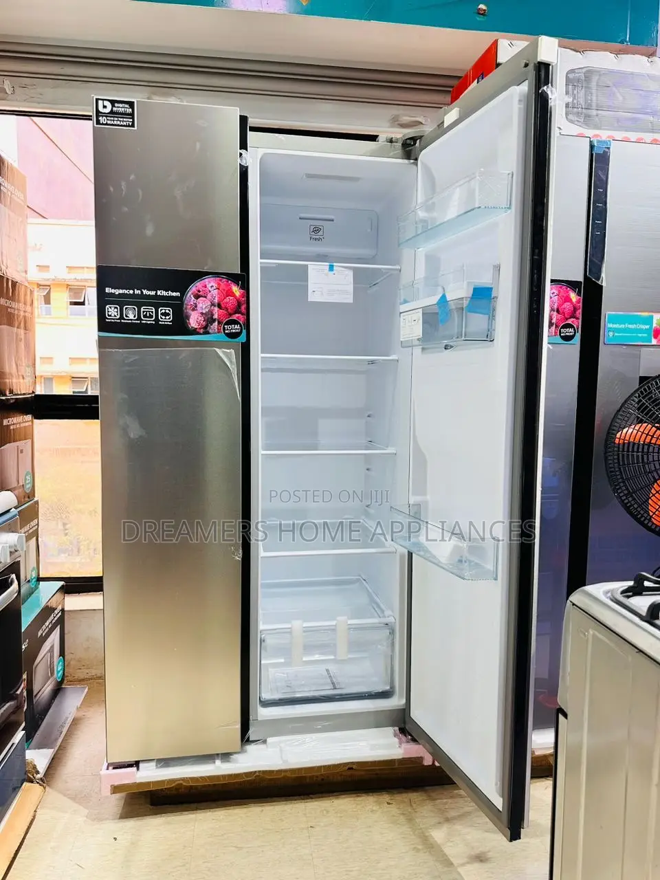Pixel Fridge 670 Litres Side by Side Stainless Steel