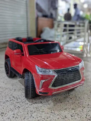 Red Rechargeable Two Sitter Kids Toy Car V8