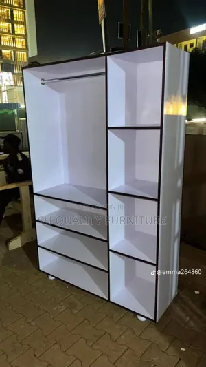 Open Closet White