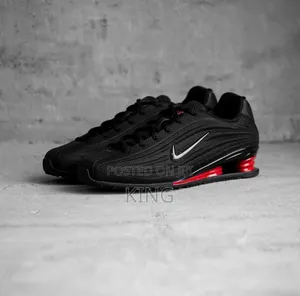Nike Shox Z Sneakers Black and University Red