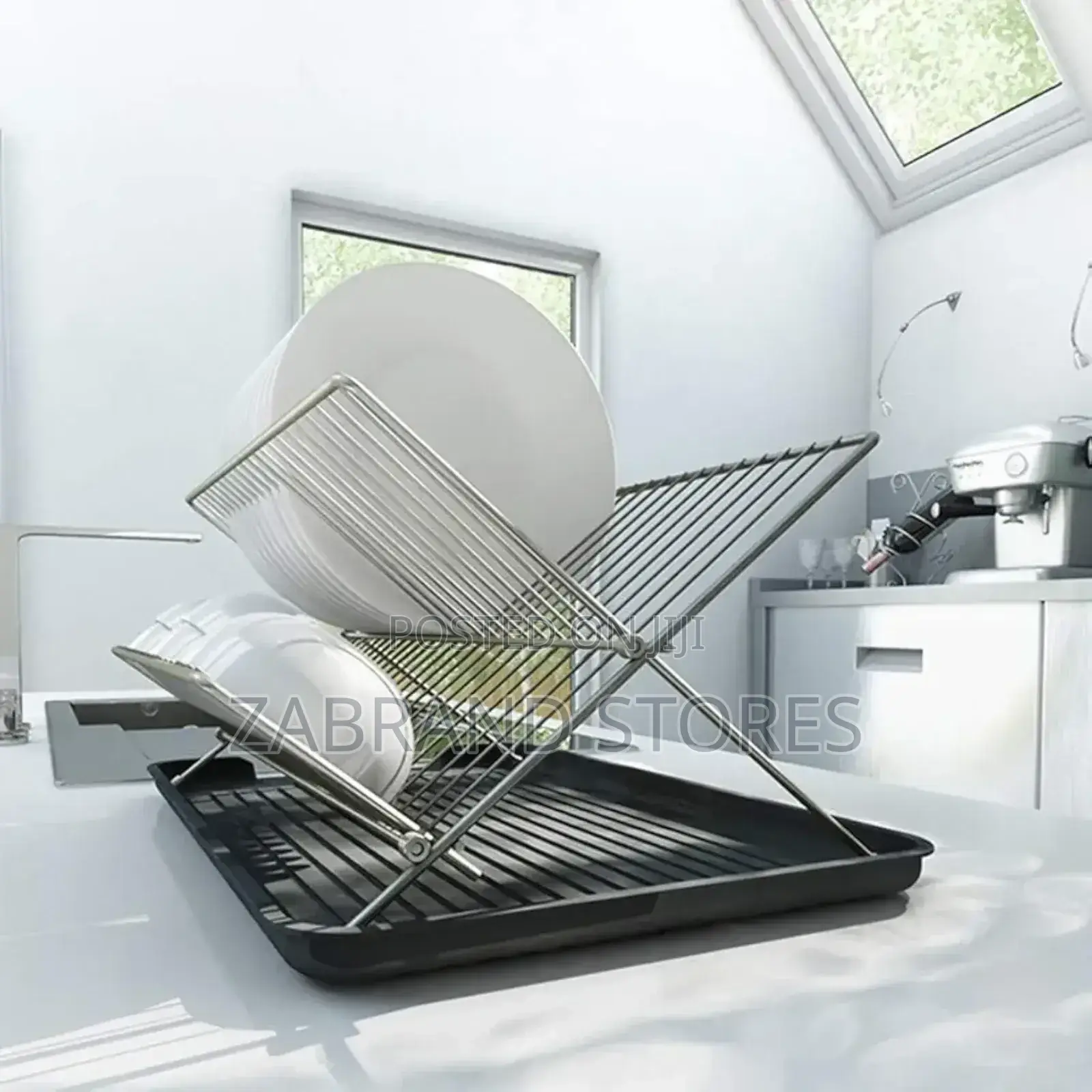 2-Tier Dry Rack/ Foldable Utensils Rack