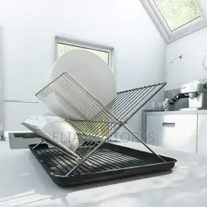 2-Tier Dry Rack/ Foldable Utensils Rack