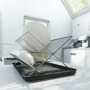 2-Tier Dry Rack/ Foldable Utensils Rack