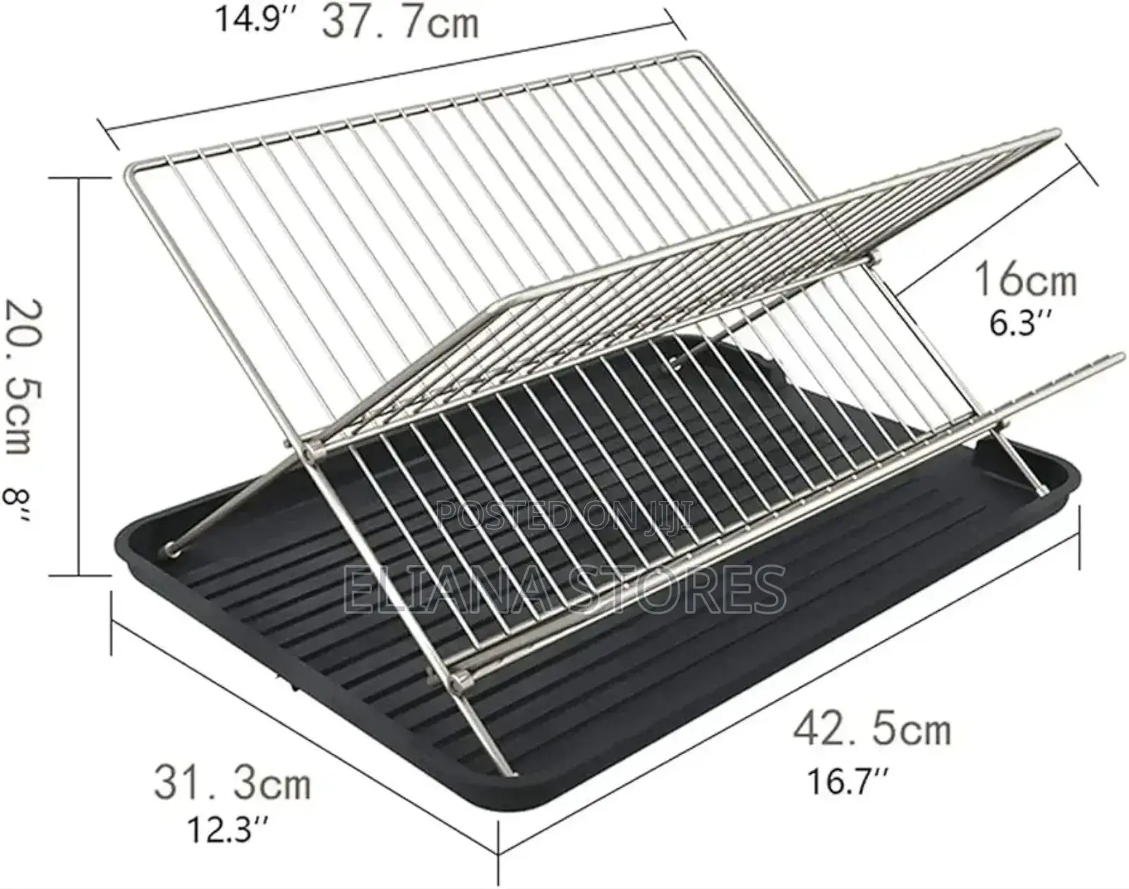 2-Tier Dry Rack/ Foldable Utensils Rack