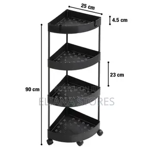 Multi-Purpose Plastic Corner Rack/ Movable Rack