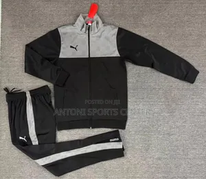 Puma Gray and Black Color of Track Suits