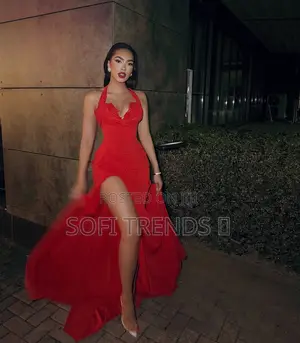 Ladies Slit Mesh Party/Prom Dresses