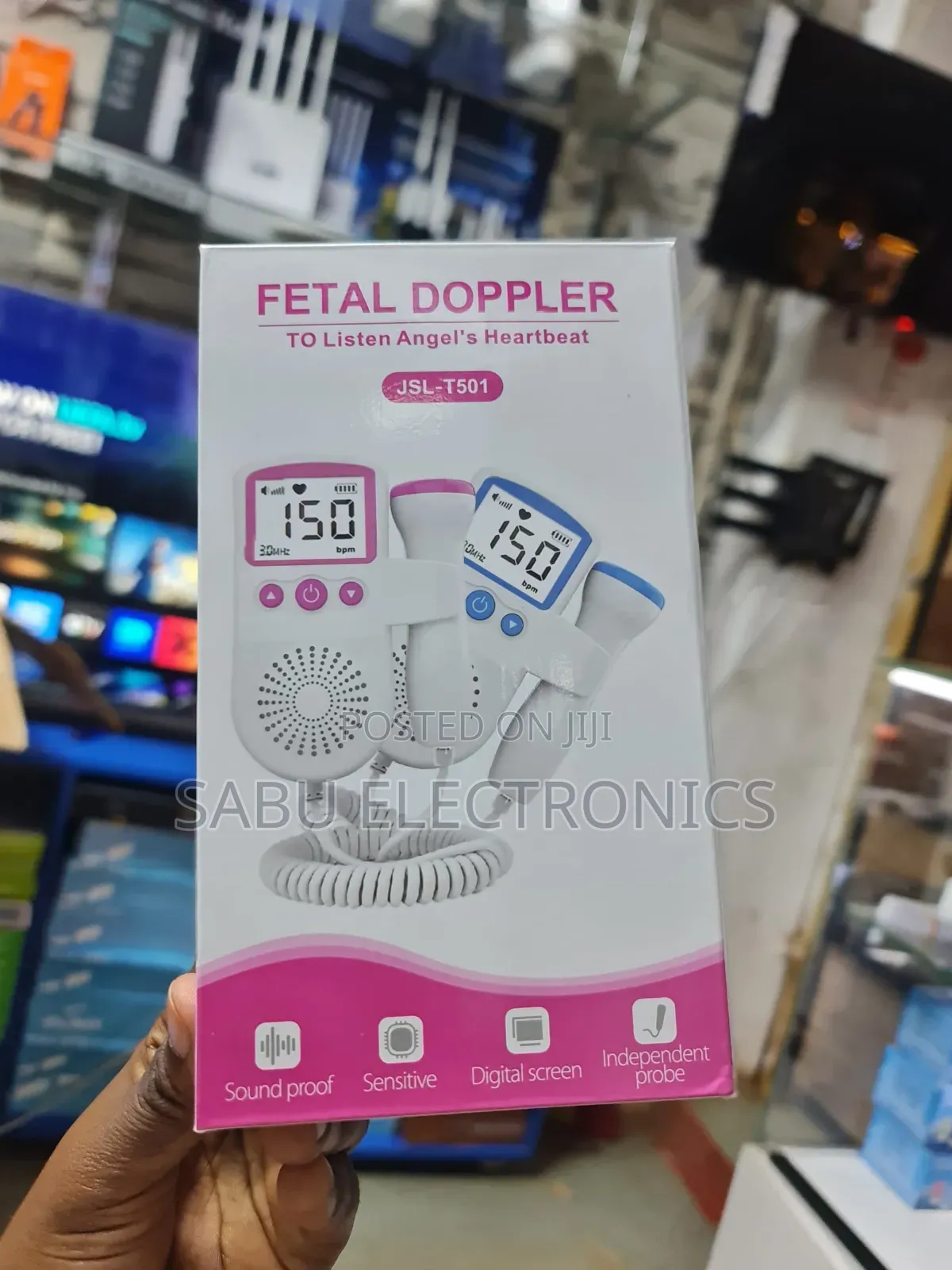 Baby Heartbeat Monitor –Portable Digital Pregnancy Heartbeat Listener
