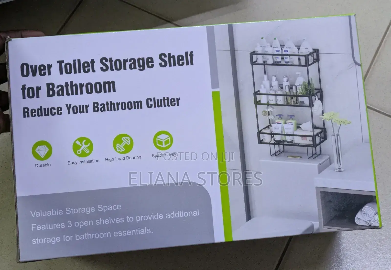 3-Tier Over Toilet Storage Shelf Bathroom Rack