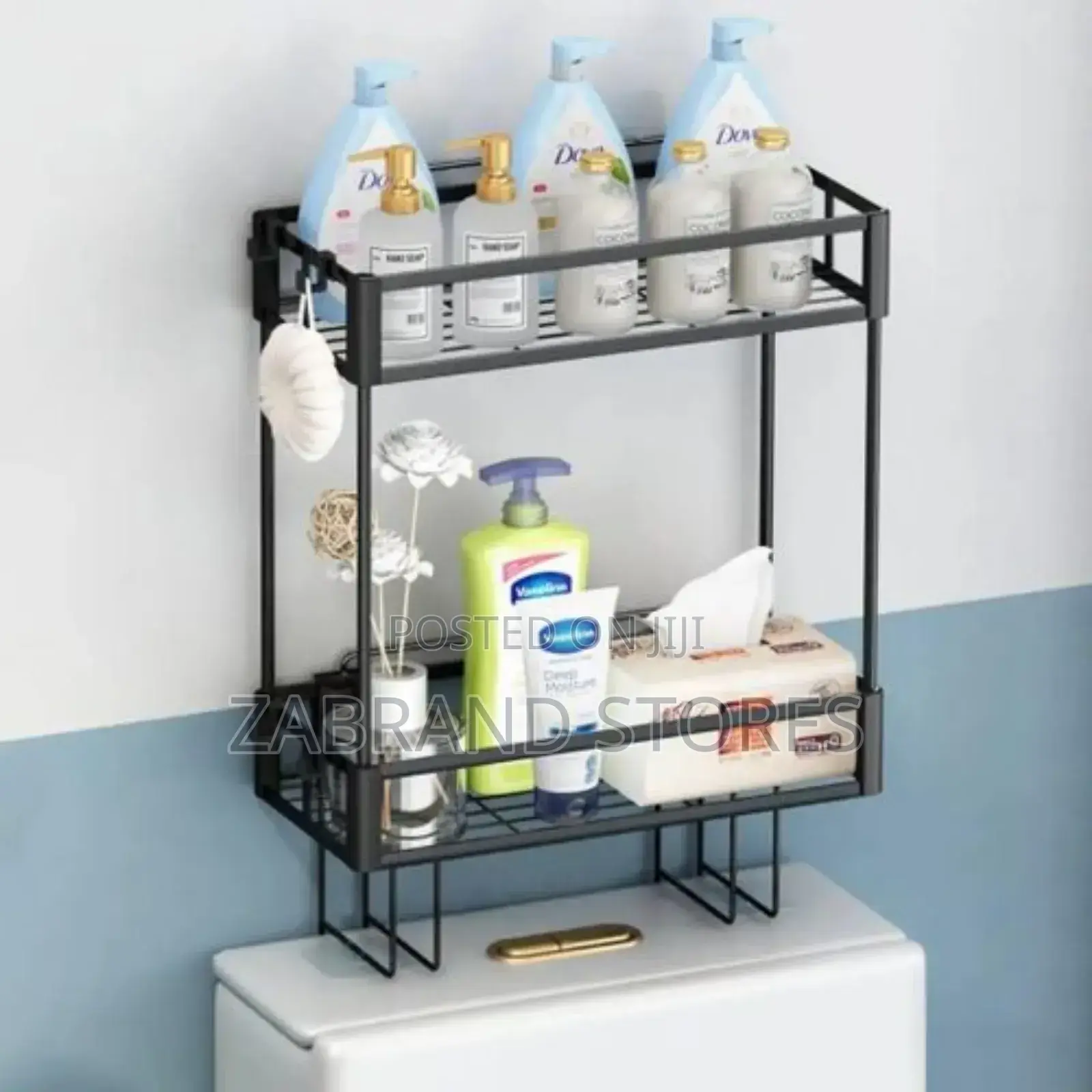 2-Tier Over Toilet Storage Shelf Bathroom Rack