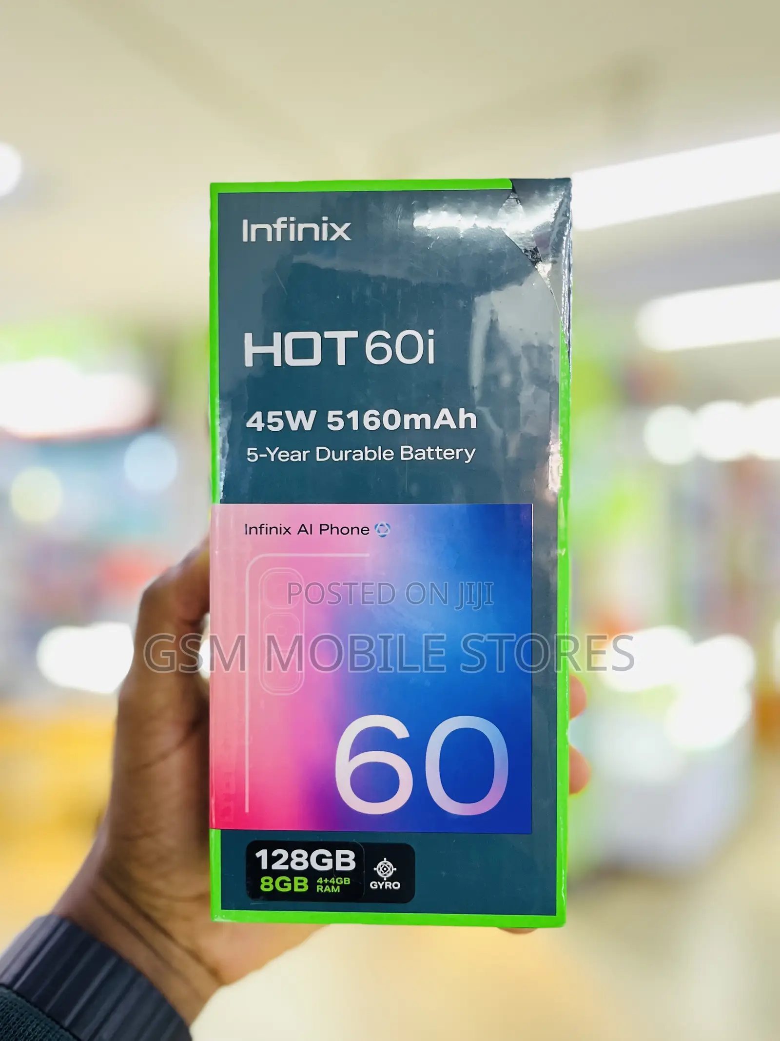 New Infinix Hot 60i 128 GB Black