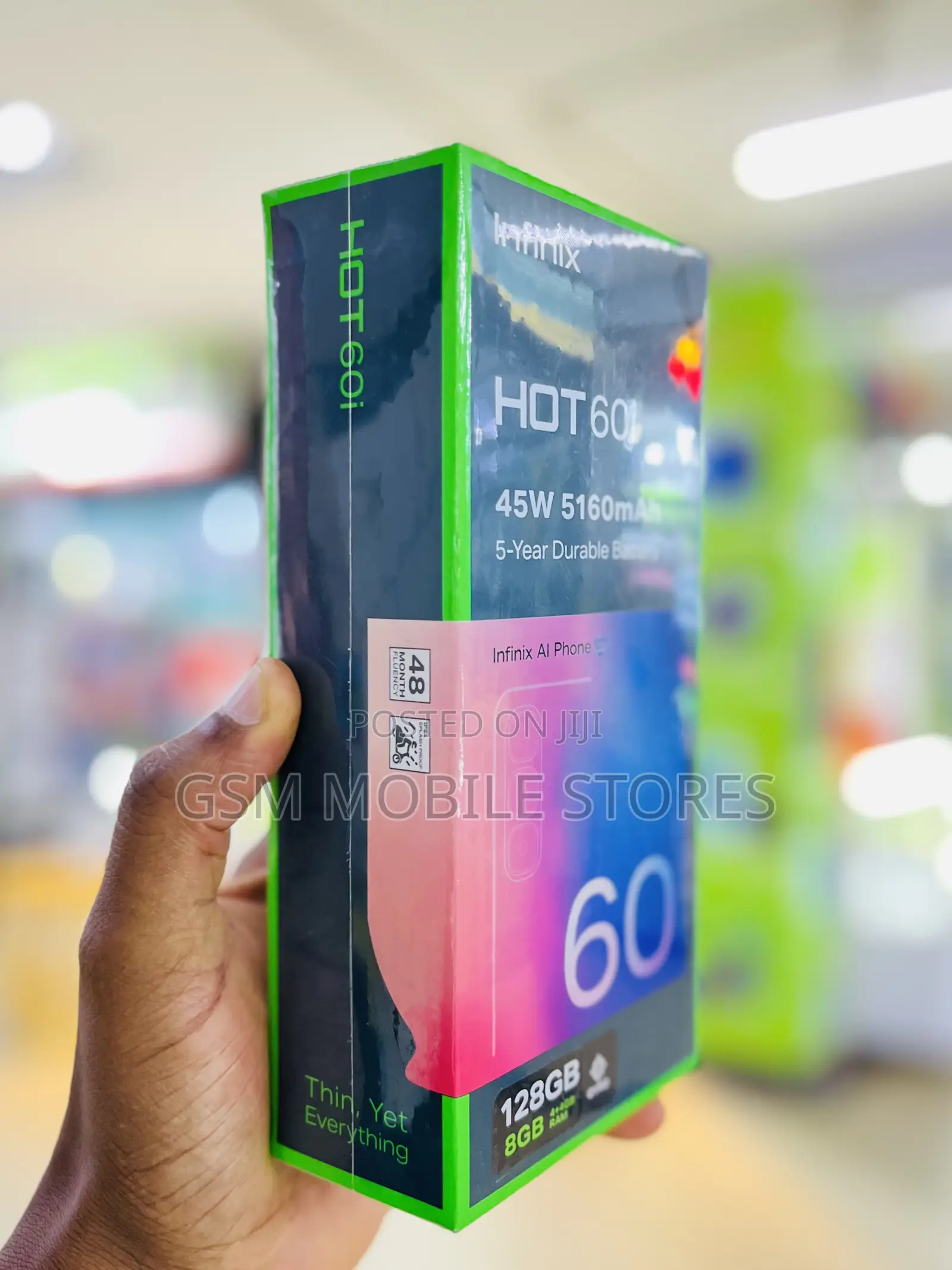 New Infinix Hot 60i 128 GB Black