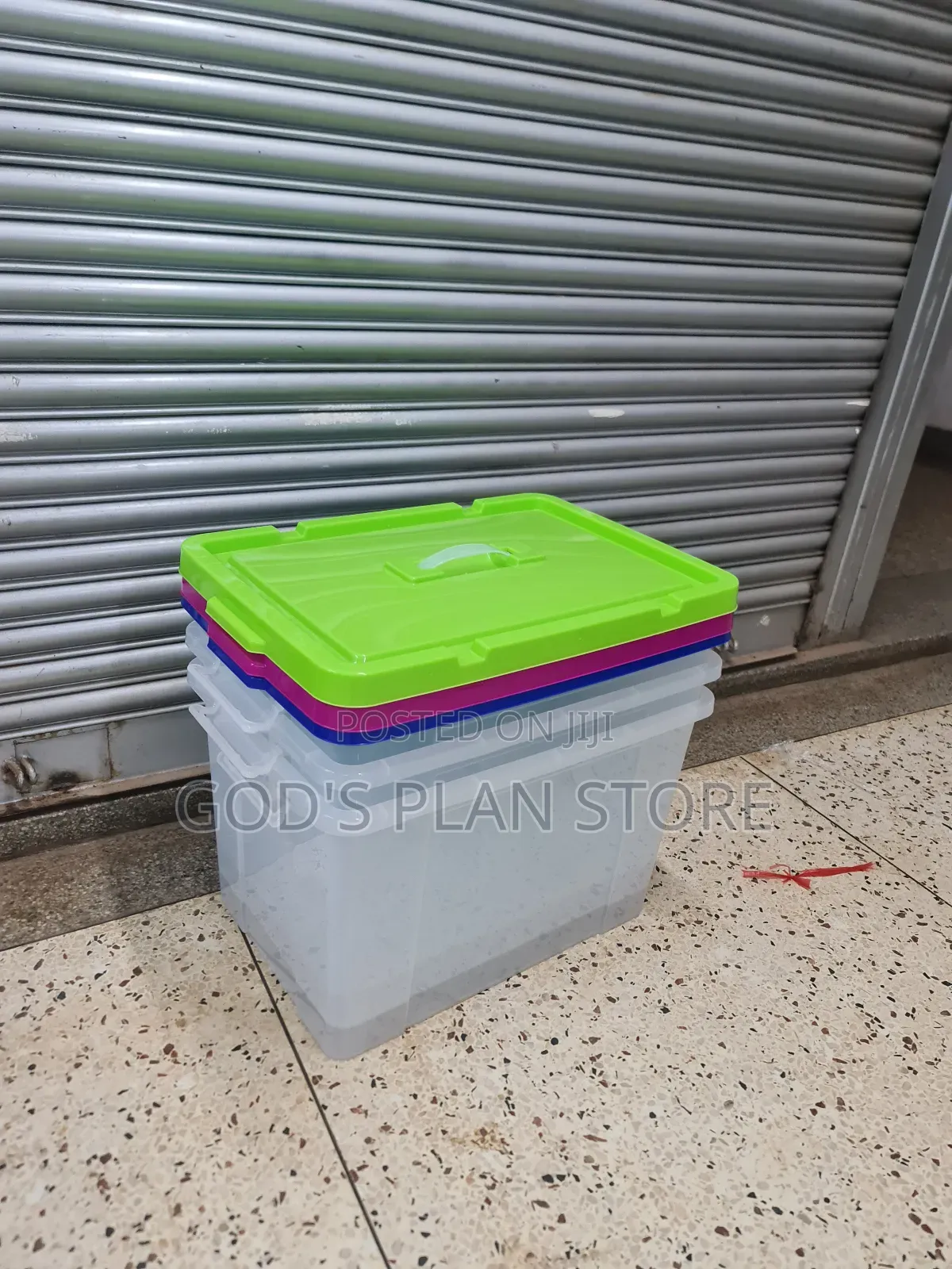 Green Stackable Plastic Storage Boxes Plastic Storage Boxes