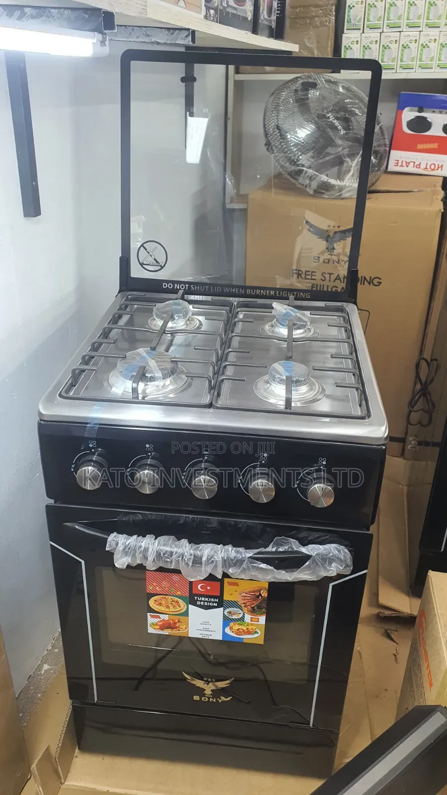 Sony Self Ignition Turkish Design 50*50 Gas Cooker Full Gas