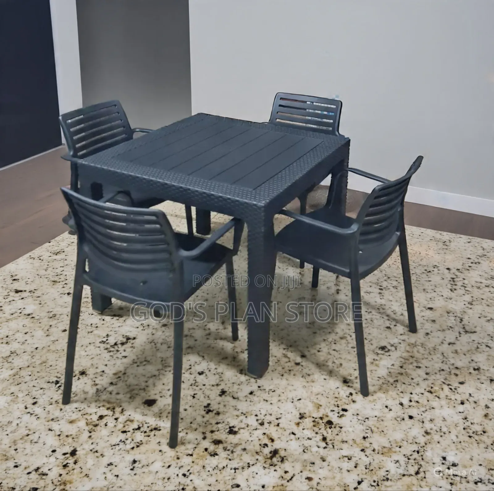 Garden Furniture of Plastic Table and Chair Plastic Table and Chair