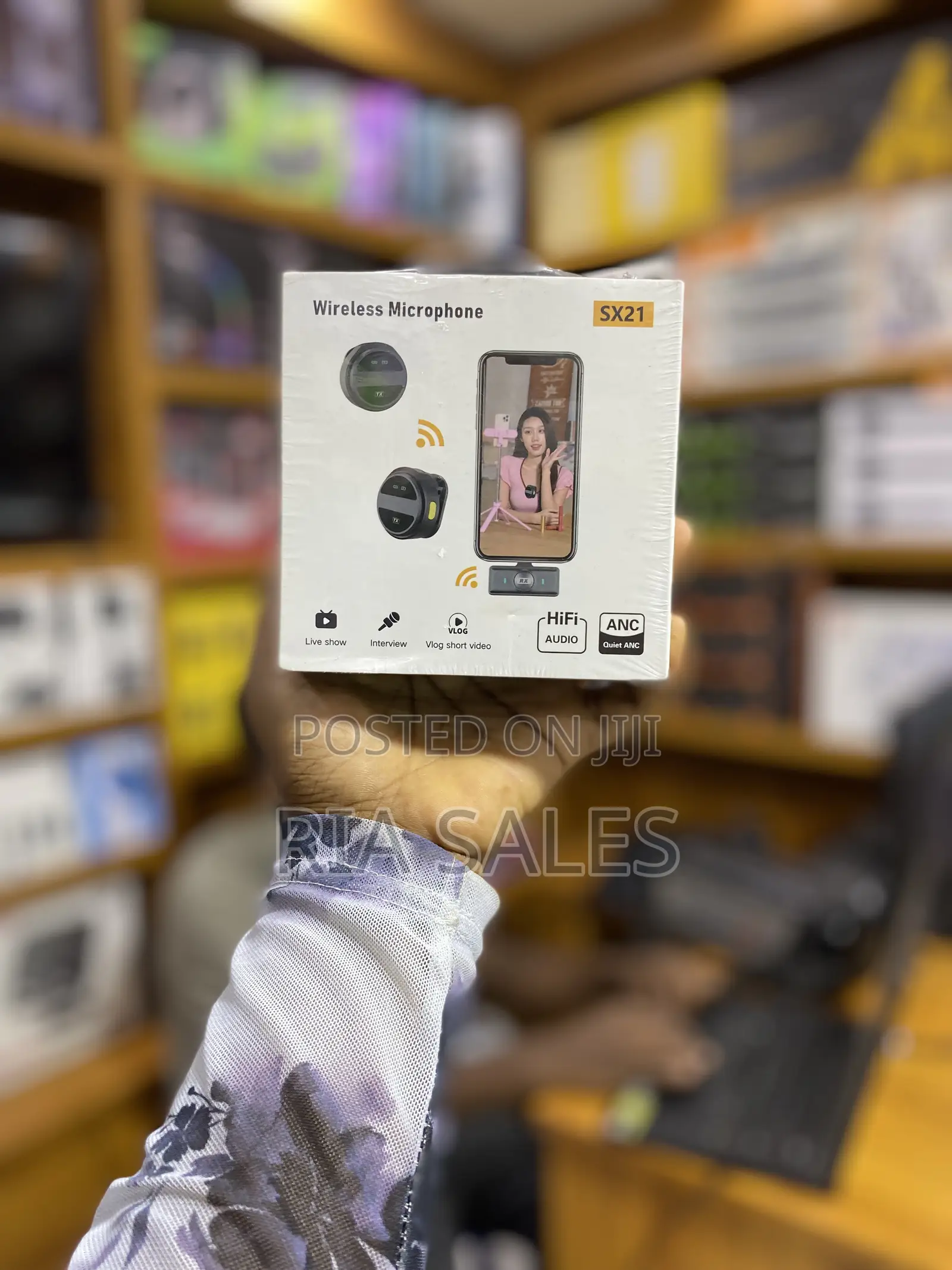 Sx21 Anc 2 PCS Tie Collar Mic Portable Live Streaming