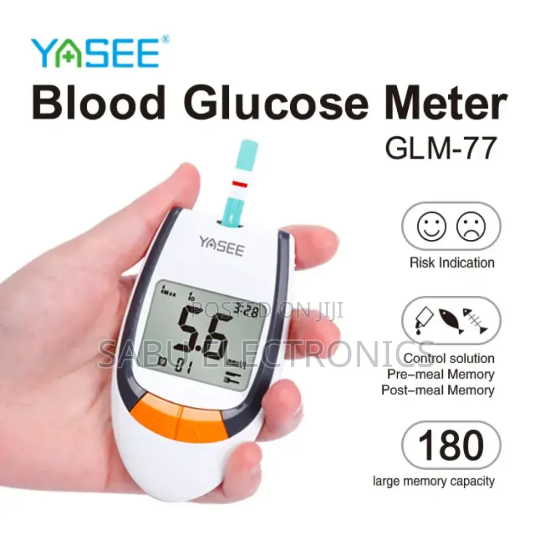 Portable Blood Glucose Meter Kit Diabetee Sugar Tester With 50 Strips