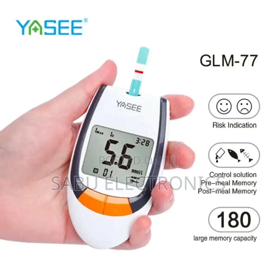 Portable Blood Glucose Meter Kit Diabetee Sugar Tester With 50 Strips
